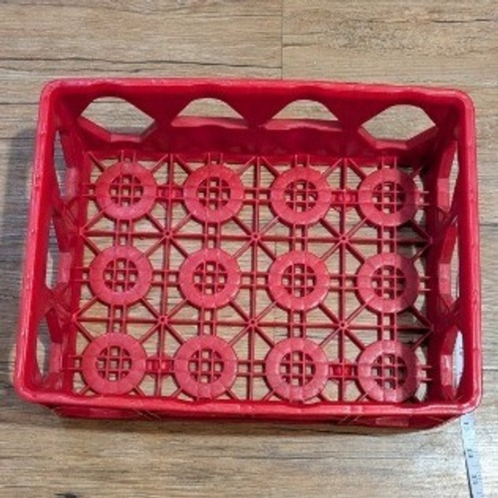 Vintage Coca-Cola Red Plastic Soda Crate Florida Coca-Cola Bottle Carrier 18x12
